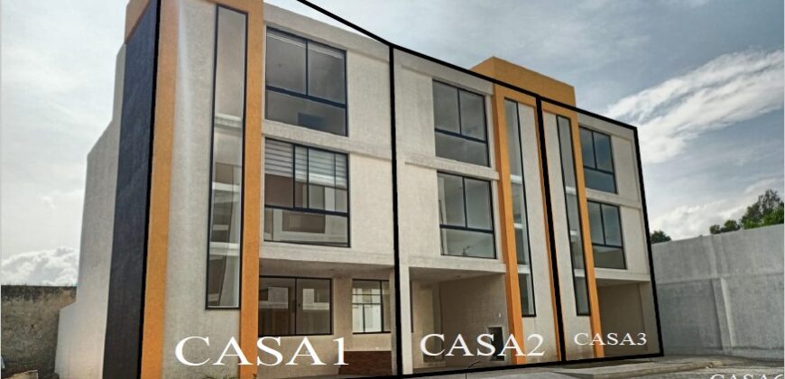 En CONOCOTO casas de VENTA de 130m2 a estrenar, CREDITO VIP, QUITO, ECUADOR.